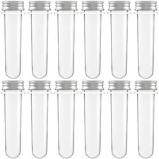 12 Pcs Plastic Test Tubes 45 Ml Science Party Test Tubes for Scientific Experime