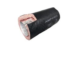 10" x 25' Insulated Flexible Round Flex Duct Tube R6 Heating/AC Black Venting