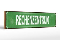 Holzschild Spruch 46X10 Cm Rechenzentrum GäRtner Garten Deko Schild Wooden Sign