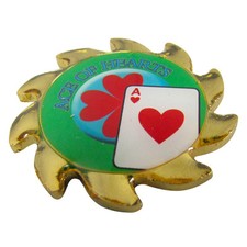 Casino Poker Table Poker Card Guard Cover Protector  Spinner Aces of Hearts