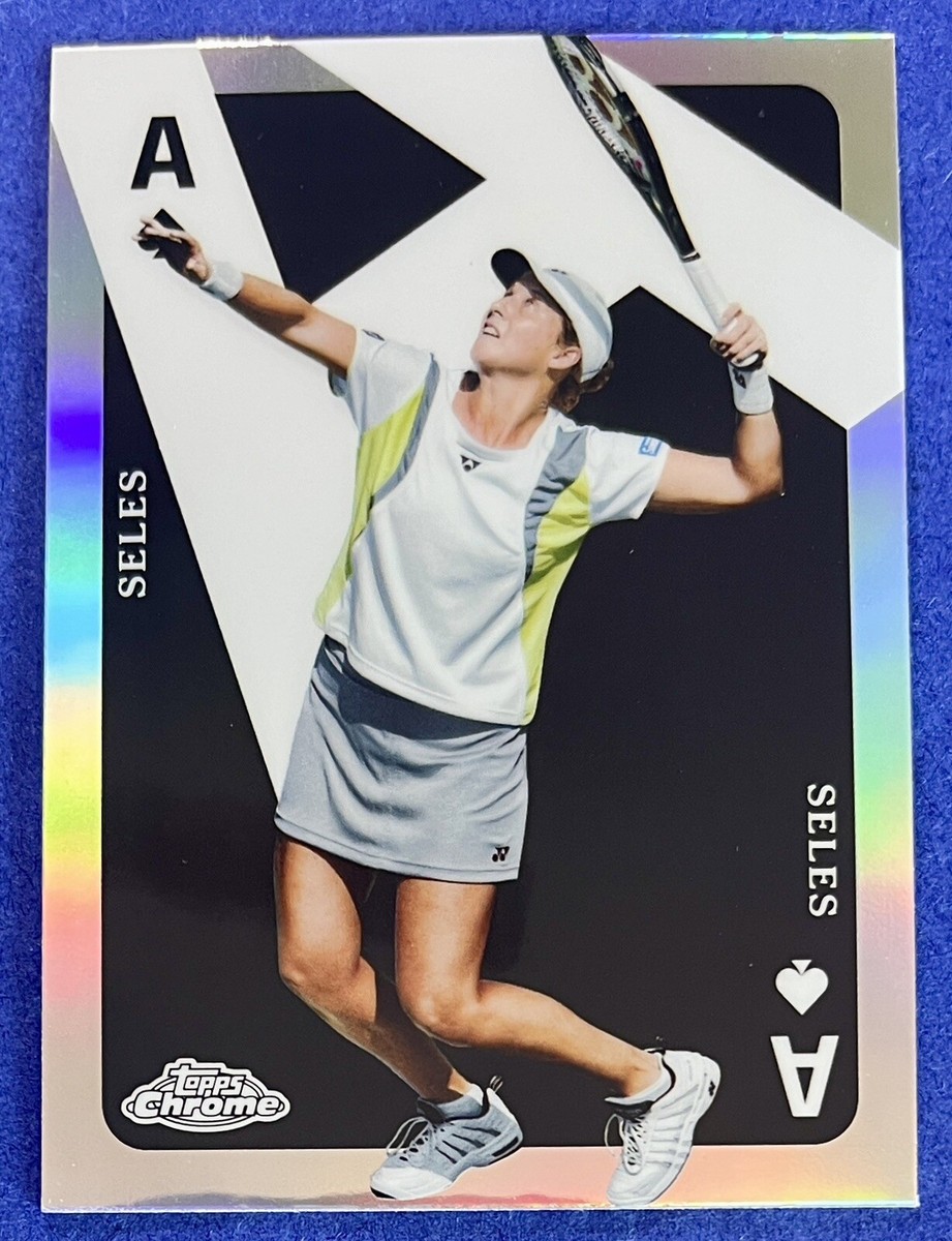 Monica Seles 2024 Topps Chrome Tennis ACES REFRACTOR INSERT Card