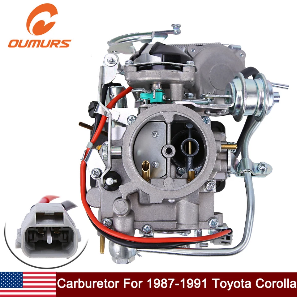 Carburador 21100-16540 2 barriles para Toyota 4AF Corolla 1987-1991 1,6 L DOHC Carb Foto 3 de 4