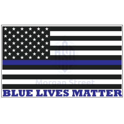 6  Blue Lives Matter American Flag Car Truck decal sticker
