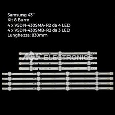 KIT 8 BARRES TV LED SAMSUNG 2015SVS43-FCOM-FHD-DOE-B-GAUCHE / DROITE