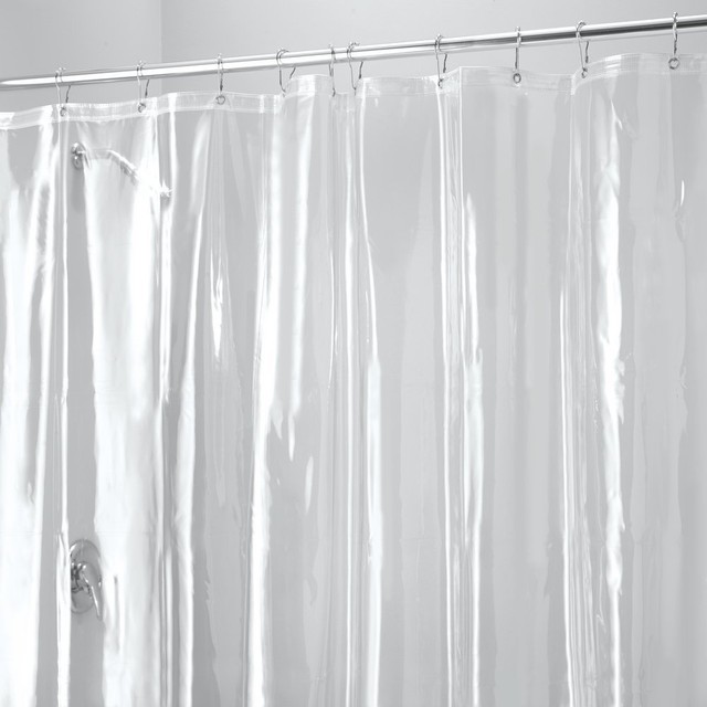 Clear 10Gauge HeavyDuty Vinyl Shower Curtain Liner 100 Waterproof 72