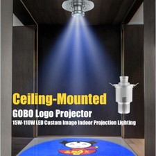 15W-110W Custom Ceiling Mount LED GOBO Projector Embedded Logo Projection Light