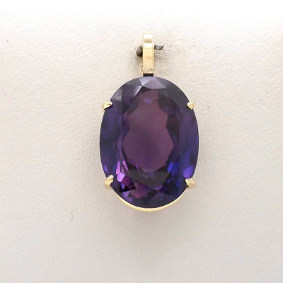 18k Gold Enhancer Charm Pendant Setting Lab Created Alexandrite Color Change