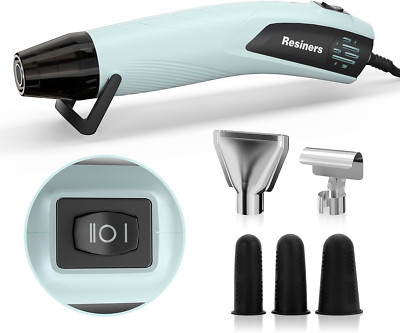 Heat Gun, Mini Dual Temp Hot Air Gun Crafts Tool with 3 Nozzles, 350W 662  (350 