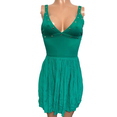 Y2K MOTEL ROCKS ASOS GREEN STUDDED St PAtrick's