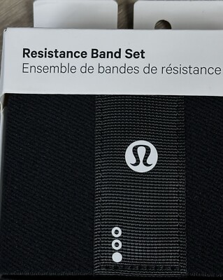 Bundle of Three Lululemon and Nike‎ Headbands Lululemon Resistance Band Set Of Three Low Med And High One  main image 3