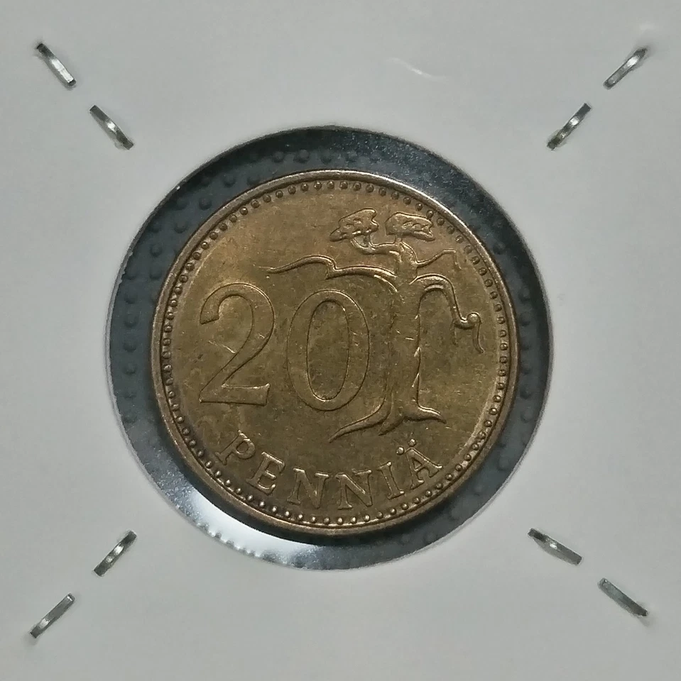 芬兰 Finland 20 Penniä Coin 1982 Suomen Tasavalta - Image 4 of 4