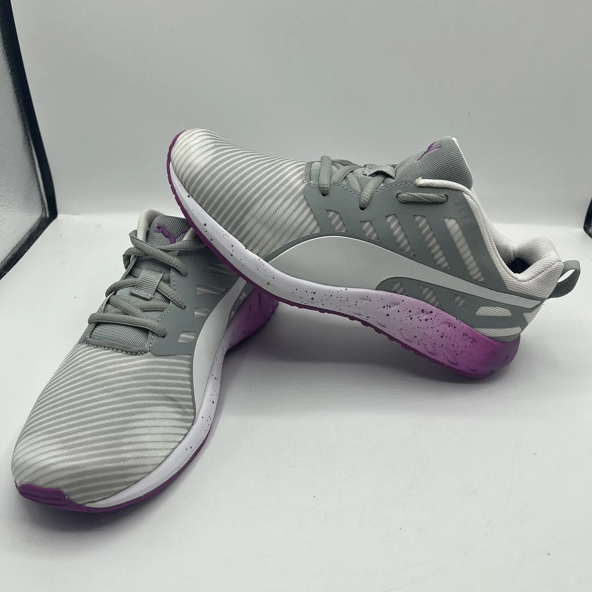 Puma Flare Graphic White Fuchsia Running Athletic Shoes Women's Size 6.5 |  eBay