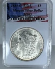 1884-O $1 Morgan Silver Dollar "65 Mint State" USA Coin Grading Slab #2
