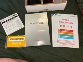 Nintendo 3DS Handheld System - Flame Red -Plus 6  Games / SD Card Wireless