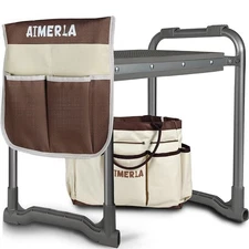 Aimerla Foldable Garden Kneeler Seat Heavy Duty [Upgraded Widened Thick Kneel...