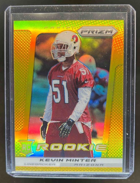 2013 Prizm Kevin Minter Prizms Gold Rookie RC #8/10 Cardinals