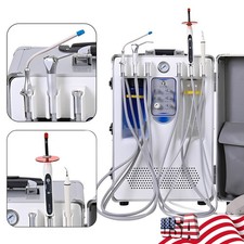 Portable Dental Delivery Unit with Air Compressor Suction System Mobile Box