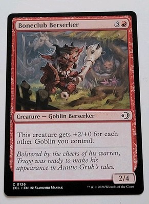 MTG - Lorwyn Eclipsed: Boneclub Berserker (0126) - Common - Near Mint 
