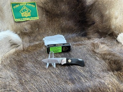Puma 24 0701 Mini 4 Star Folder Knife Buffalo Horn Handles Mint Factory Box P12