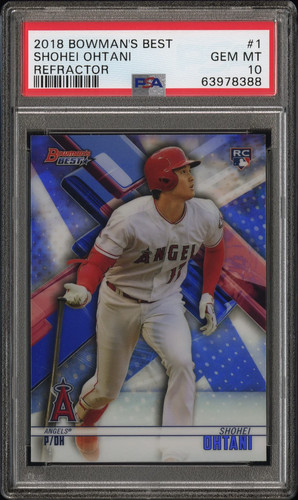 SHOHEI OHTANI 2018 Bowman's Best Rookie Refractor #1 PSA 10 Angels