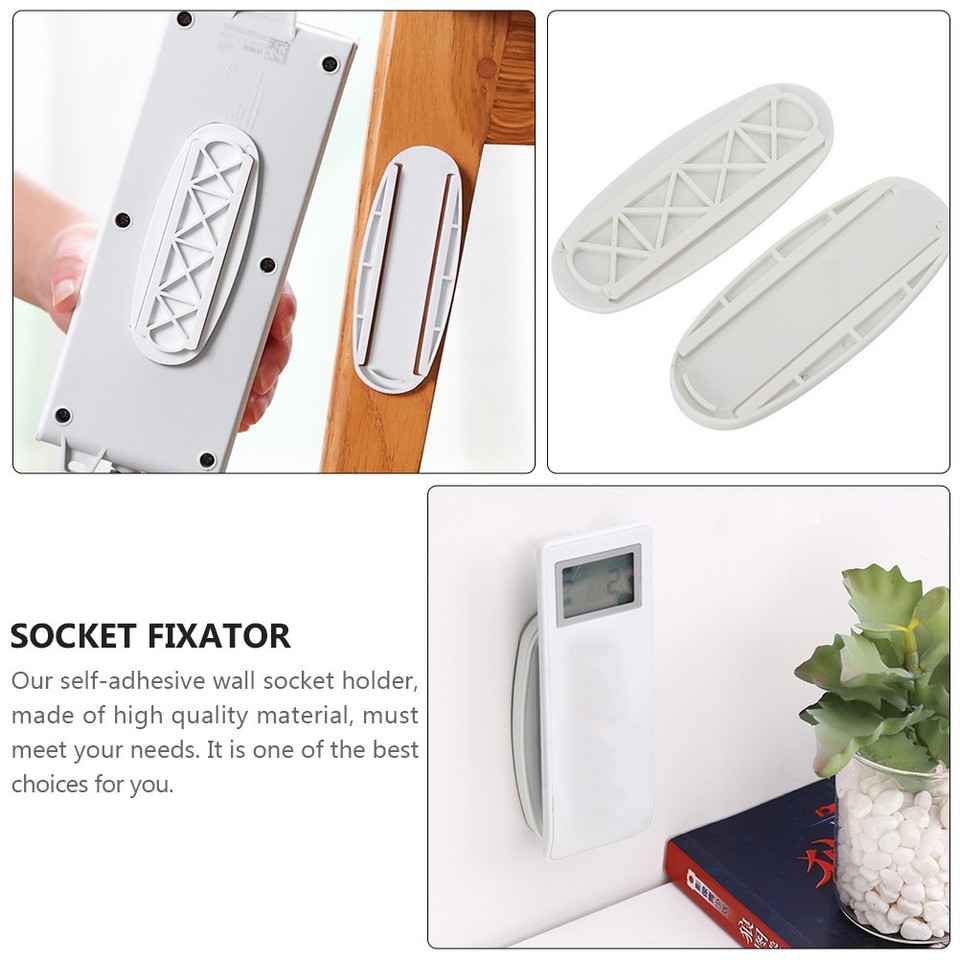 10 Pcs Sticky Power Strip Holder Wall Plug Socket Fixer Mount Holders ...