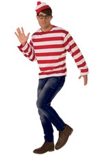 Brand New Where's Waldo Adult Costume
