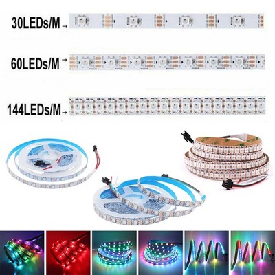 WS2812B 5V ARGB LED Strip 1-5M Individual Addressable LED Stripe Leiste Streifen