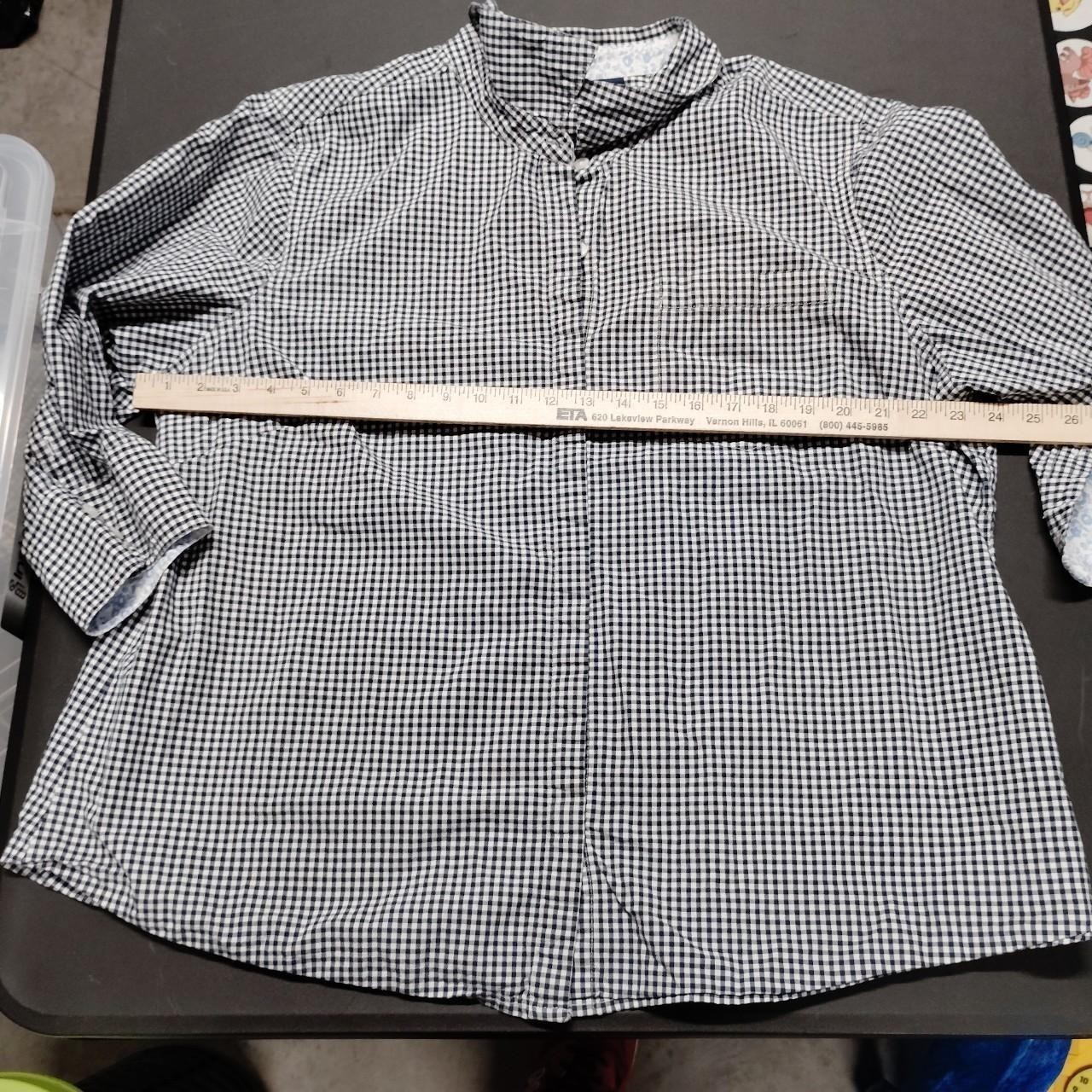 Basic Edition Plaid Checkered Button up 2xl Pre O… - image 6