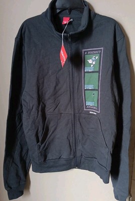 MOBY Musician LITTLE IDIOT NWT Zip SWEATSHIRT Men S GRAY ELECTRONICA 90s Vintage