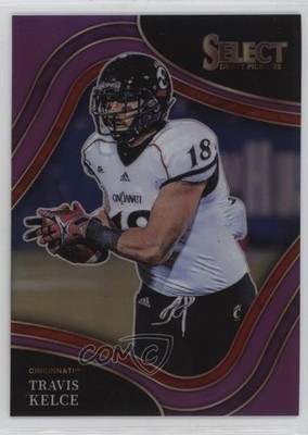 2022 Panini Select Draft Picks Field Level Purple Prizm 15/75 Travis Kelce hg6