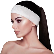 50-Pack Disposable Stretch Headbands Closure Facial Spa Beauty Tools Supplies
