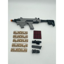 DIY Foam Blaster Soft Bullet Combination Gray Toy Gun for 8 Kids w/ Accessories