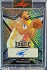 Stephen Curry - Warriors - Leaf Exotic Diagonal Shimmer Elephant Auto /7