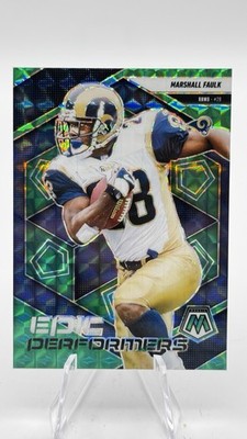 2025 Panini Mosaic - Epic Performers Marshall Faulk #14 Green