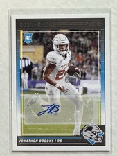 2024 Score Jonathon Brooks RC #365 Carolina Panthers Rookie Autograph Auto