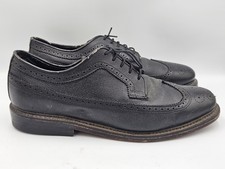 Vintage EXECUTIVE IMPERIALS Black Perforated Wingtip Oxford Shoes Men s Sz 11 E3