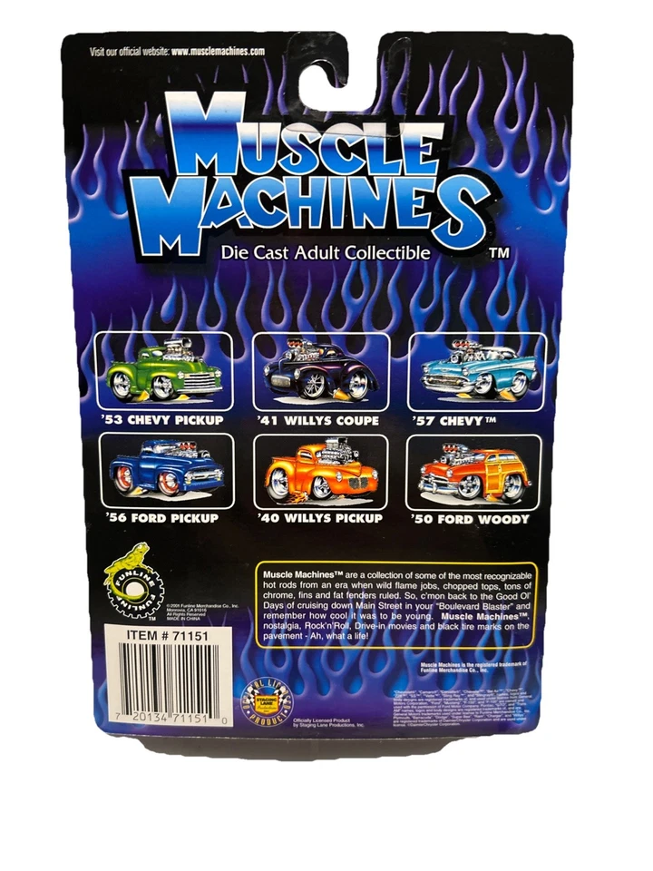 * 1:64 DieCast New Muscle Machines Gold Pontiac '66 GTO' #01-42 Rare **Sealed** - Image 3 of 4