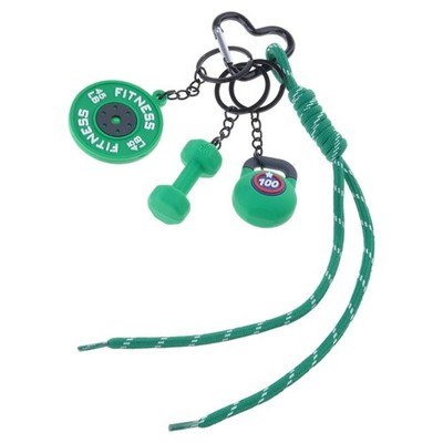 Multifunctional Sporty Carabiner PVC Keychain Ideal For Gym Accessory Storage