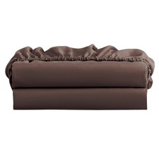 2-Pack Brown King Fitted Sheet Only Hotel Quality Brushed Microfiber Deep