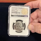 1963 D 50C Franklin Dollar NGC Orginal Bag Fragment MS65 Bullion Plus!