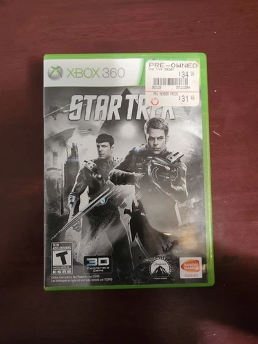 CIB Xbox 360 Stat Trek (MOVIE GAME) Bandai Namco Complete In Box NTSC Untested