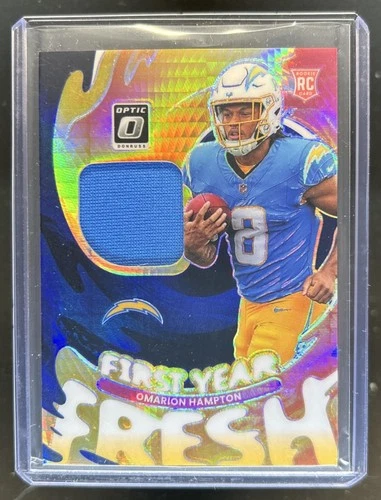 2025 Donruss Optic Omarion Hampton Blue Hyper (RAW)