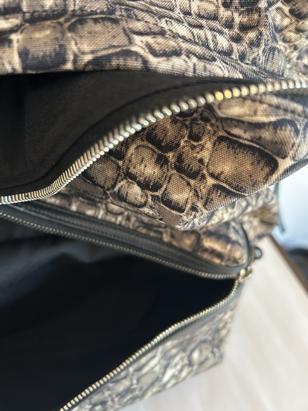 Saint Laurent Paris Backpack Python Pattern Rare … - image 23