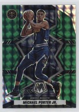 2021-22 Panini Mosaic Green Mosaic Prizm Michael Porter Jr #24 0c4