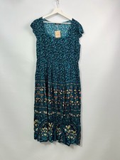 Bloomchic Floral Garden Ruffle Sleeve Midi Dress Boho Size 18-20