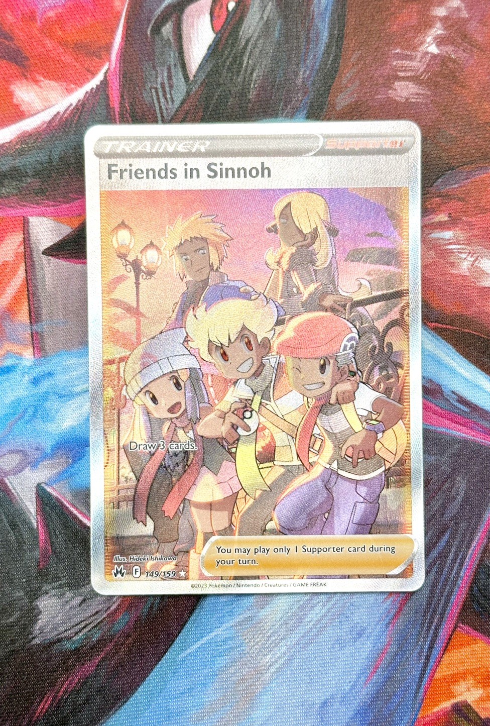Friends in Sinnoh (Full Art) - Pokémon TCG 149/159 Crown Zenith Holo NM/M