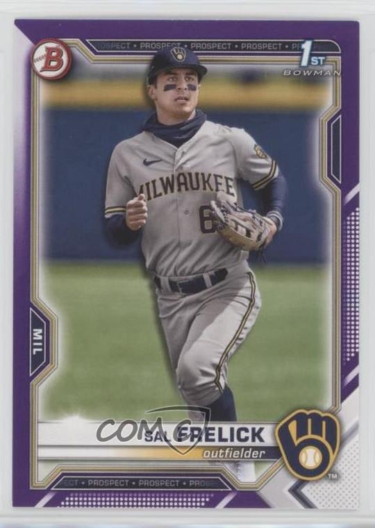 2021 Bowman Draft Purple 227/250 Sal Frelick #BD-172 10z4