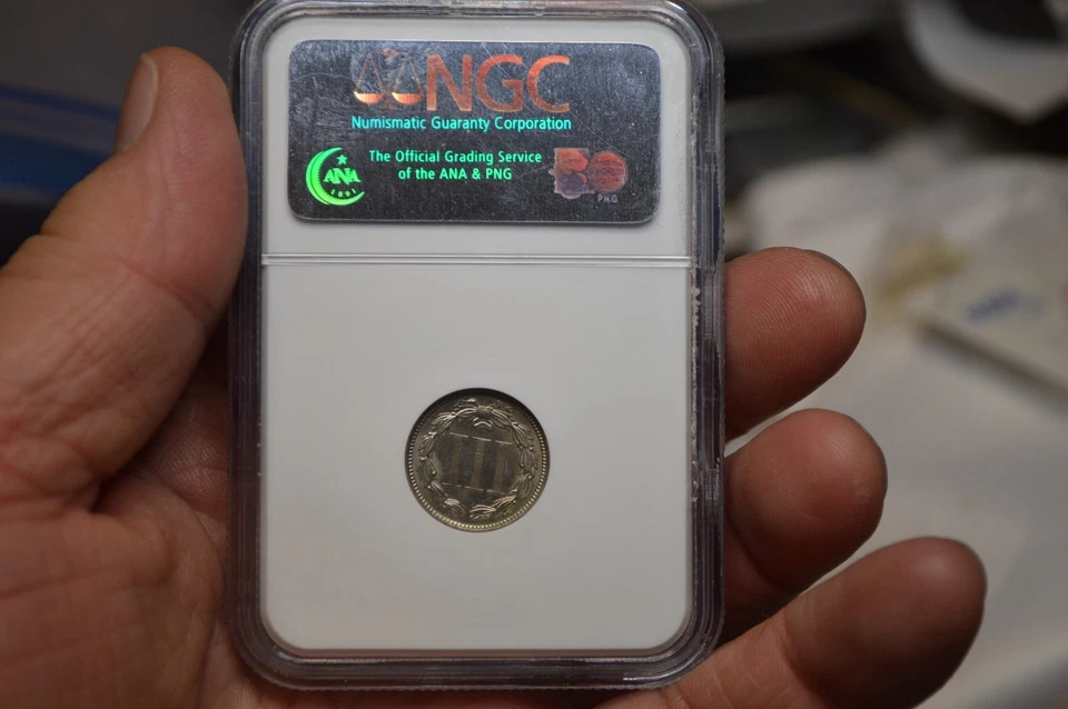 1881 Three (3) Cent Nickel NGC MS63 Nice Luster Nice Strike - Image 4 of 4