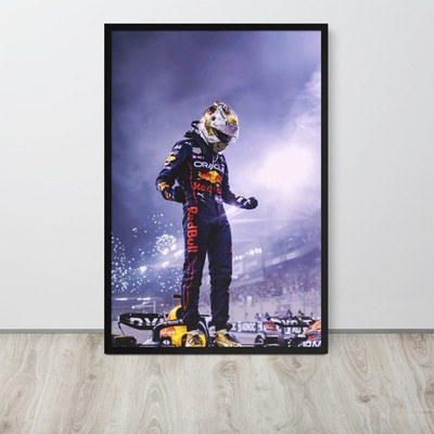 Max Verstappen F1 Wall Art   Framed Poster  Gift for racing fans