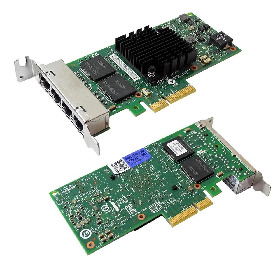 Intel I350-T4 4-Port PCIe x4 Gigabit Ethernet Network Adapter LP - Bild 2 von 3